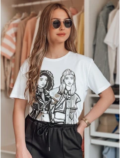 Dámské tričko COMIS bílé Dstreet RY2608