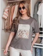 Dámské tričko CENTIA graphite Dstreet RY2612