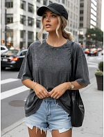 dámské tričko grafitové Dstreet model 21977339 - FashionStreet