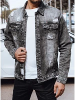 Pánská džínová bunda černá Dstreet TX4696