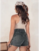 Dámské džínové šortky JEANLOVE black Dstreet SY0377