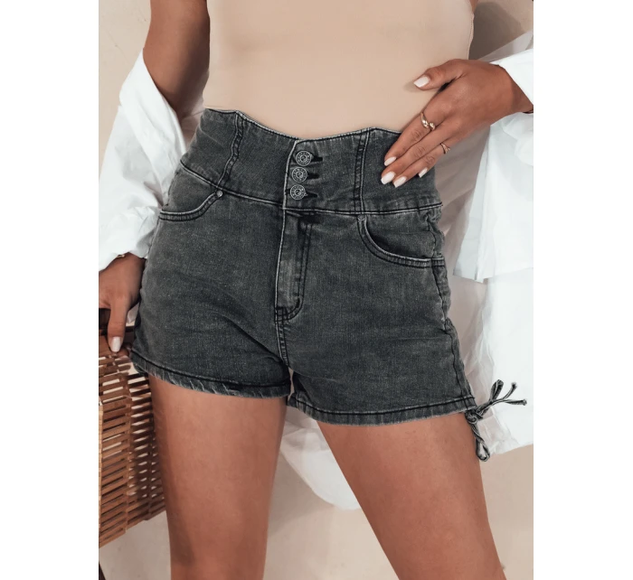 Dámské džínové šortky JEANLOVE black Dstreet SY0377 Dámské džínové šortky JEANLOVE black Dstreet SY0377