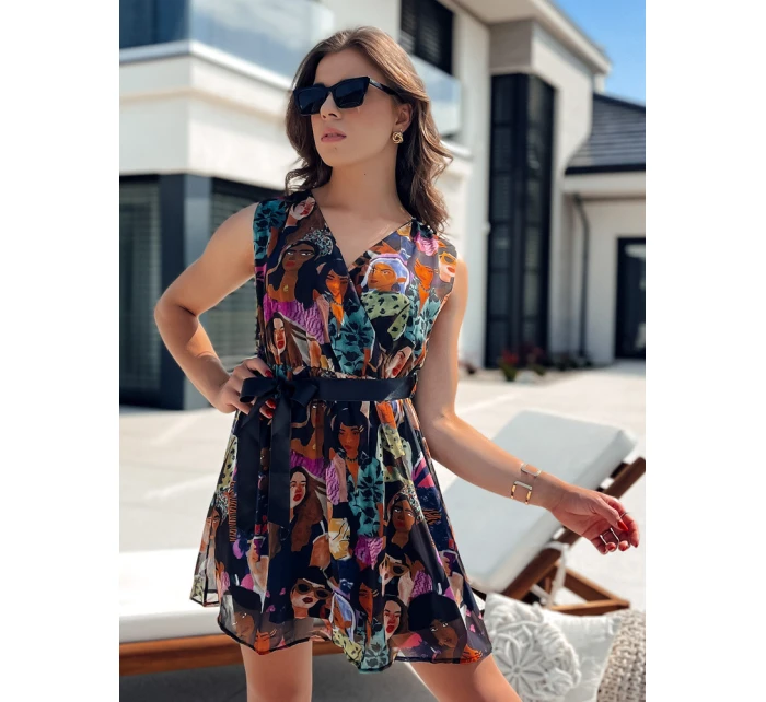 ISABELLA černé šaty Dstreet EY2503 ISABELLA černé šaty Dstreet EY2503