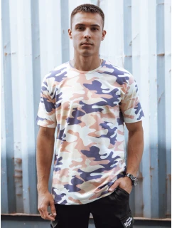 Pánské béžové moro tričko Dstreet RX5589