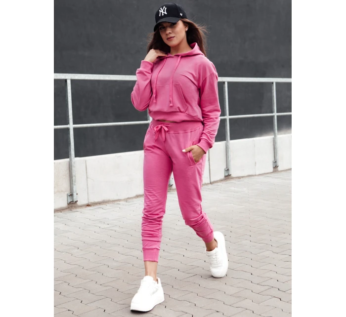 Dámská mikina TRENDHOOD růžová Dstreet BY1305 Dámská mikina TRENDHOOD růžová Dstreet BY1305