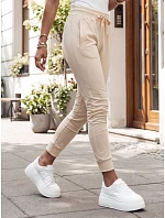 Dámské teplákové kalhoty RELAX MODE cream FashionStreet UY2142