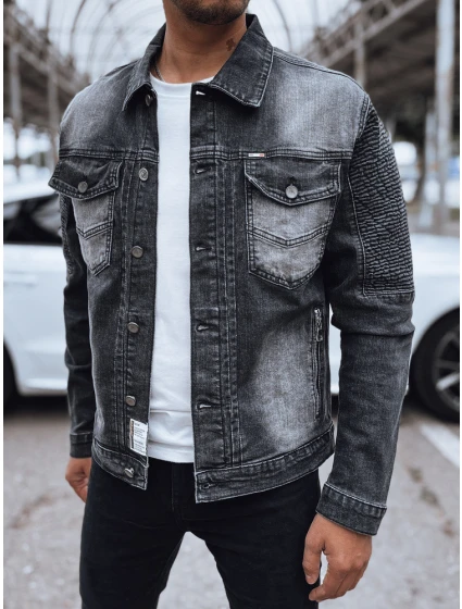 Pánská džínová bunda černá Dstreet TX4719 Pánská džínová bunda černá Dstreet TX4719