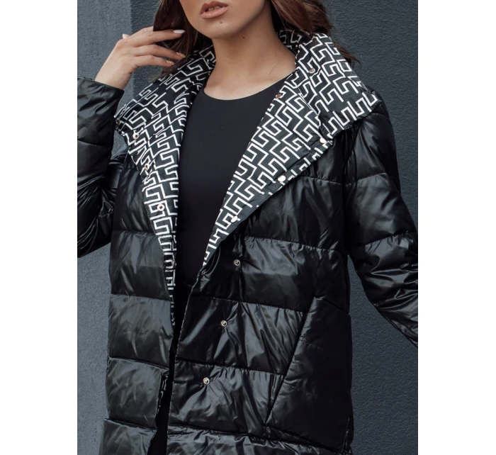 Dámská přechodná prošívaná bunda MINTY DATE černá Dstreet TY4508 Dámská přechodná prošívaná bunda MINTY DATE černá Dstreet TY4508