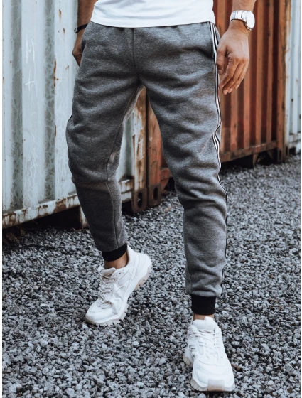 Pánské antracitové tepláky Dstreet UX4423 Pánské antracitové tepláky Dstreet UX4423