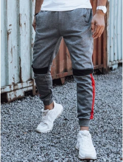 Pánské tepláky se stahovací šňůrkou antracitové UX4449