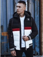 Pánská prošívaná zimní bunda s kapucí černá Dstreet TX4869