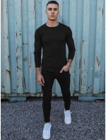 Pánský klasický černý svetr Dstreet WX2226