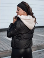 Dámská zimní péřová bunda NORDPUFF s kapucí černá Dstreet TY4616