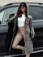 Dámská dlouhá prošívaná bunda VELVETTI s kapucí oboustranná černá FashionStreet TY4654