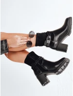 Dámské boty NOIRSTEP na podpatku černé Dstreet ZY0523