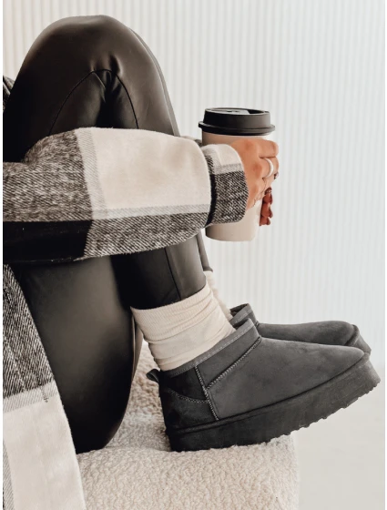 Dámské boty SNOWTRED šedé Dstreet ZY0569 Dámské boty SNOWTRED šedé Dstreet ZY0569