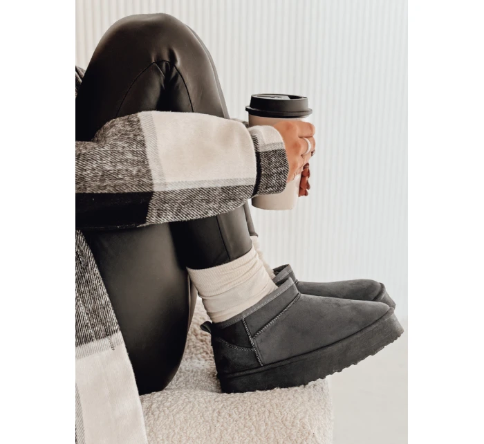 Dámské boty SNOWTRED šedé Dstreet ZY0569 Dámské boty SNOWTRED šedé Dstreet ZY0569