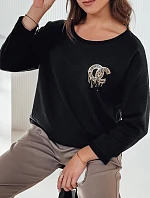 Dámská oversize halenka ICONIQ černá FashionStreet RY2696