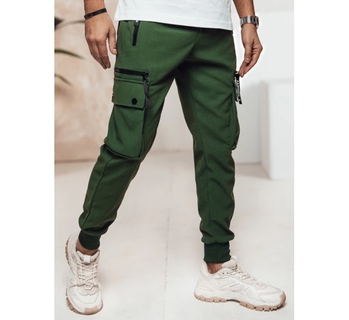 Pánské zelené kalhoty Dstreet UX4467 Pánské zelené kalhoty Dstreet UX4467