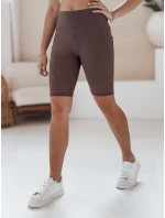 Dámské cyklistické šortky BIKELINE hnědé Dstreet SY0419