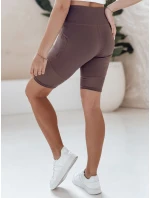 Dámské cyklistické šortky BIKELINE hnědé Dstreet SY0419