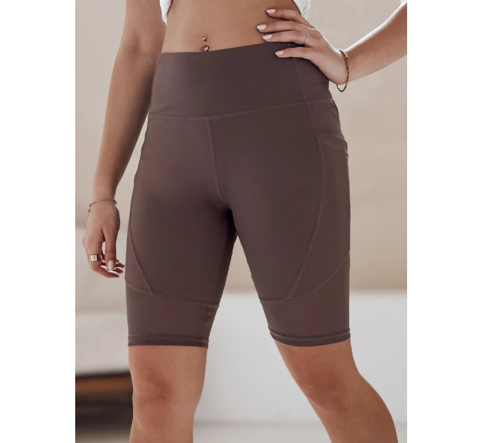 Dámské cyklistické šortky BIKELINE hnědé Dstreet SY0419 Dámské cyklistické šortky BIKELINE hnědé Dstreet SY0419
