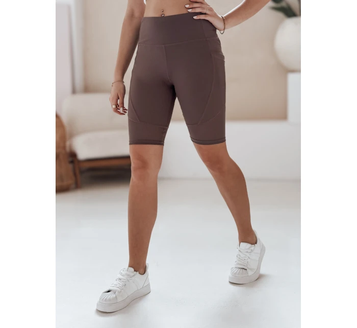 Dámské cyklistické šortky BIKELINE hnědé Dstreet SY0419 Dámské cyklistické šortky BIKELINE hnědé Dstreet SY0419