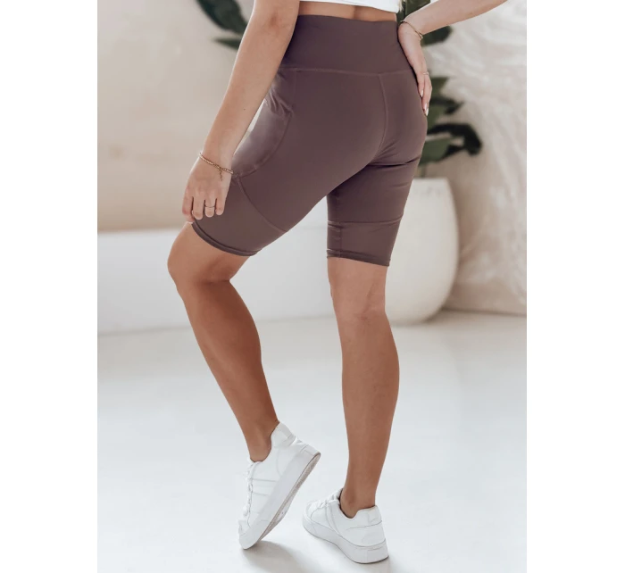 Dámské cyklistické šortky BIKELINE hnědé Dstreet SY0419 Dámské cyklistické šortky BIKELINE hnědé Dstreet SY0419