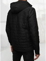 Pánská prošívaná bunda s kapucí černá Dstreet TX5009