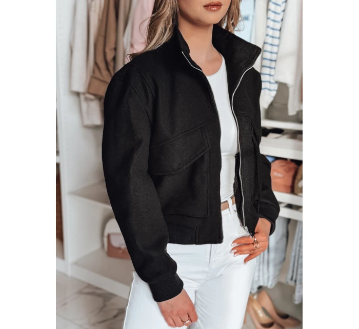 Dámská přechodná oversize bunda bomber LUMINA černá Dstreet TY4791 Dámská přechodná oversize bunda bomber LUMINA černá Dstreet TY4791