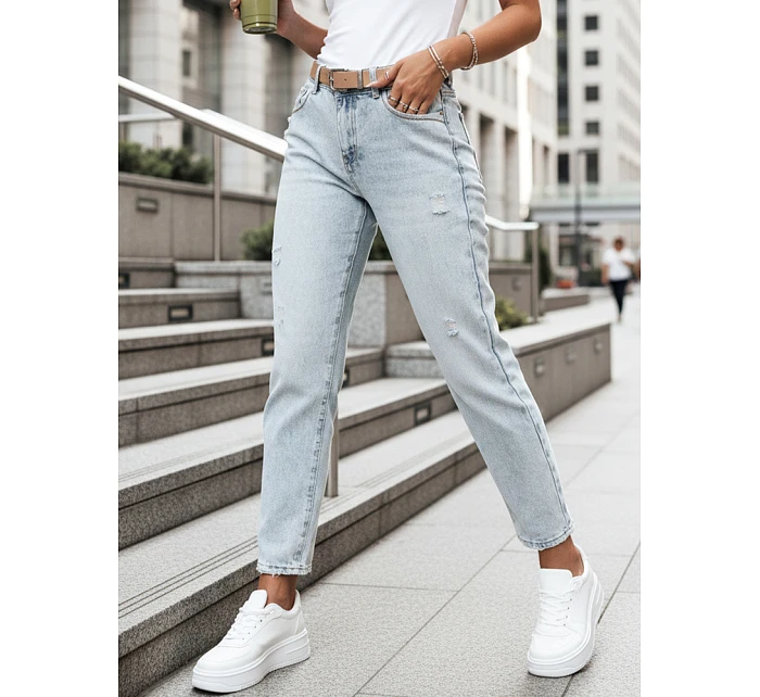 Dámské rovné džínové kalhoty s páskem Dstreet model 21983339 - FashionStreet Dámské rovné džínové kalhoty s páskem Dstreet model 21983339 - FashionStreet