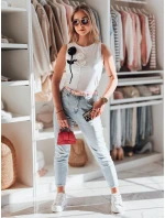 PETITO bílá Dstreet dámské květované tričko bez ramínek RY2730