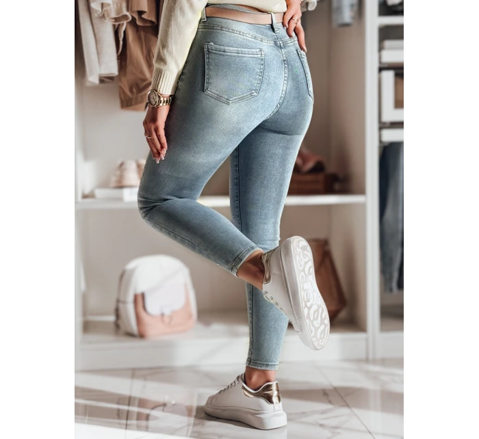 Dámské džínové úzké kalhoty se zdobením LUMITTA modré Dstreet UY2429 Dámské džínové úzké kalhoty se zdobením LUMITTA modré Dstreet UY2429