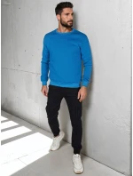 Pánská základní modrá mikina Dstreet BX5883