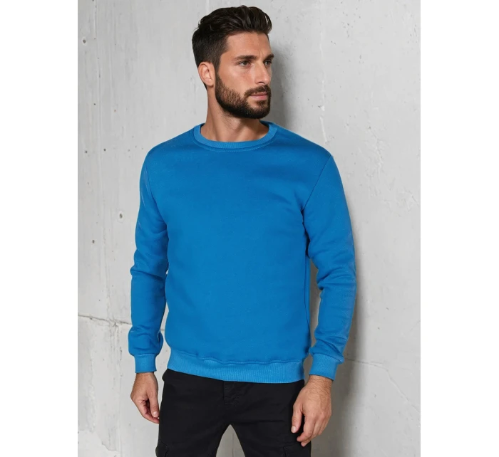 Pánská základní modrá mikina Dstreet BX5883 Pánská základní modrá mikina Dstreet BX5883