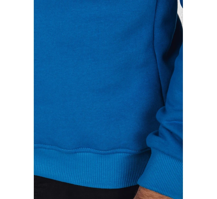 Pánská základní modrá mikina Dstreet BX5883 Pánská základní modrá mikina Dstreet BX5883