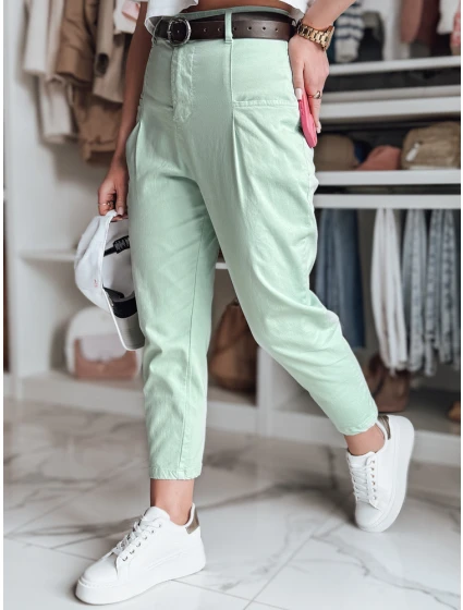 Dámské mint chinos kalhoty CHINOSKA FashionStreet UY2555 Dámské mint chinos kalhoty CHINOSKA FashionStreet UY2555