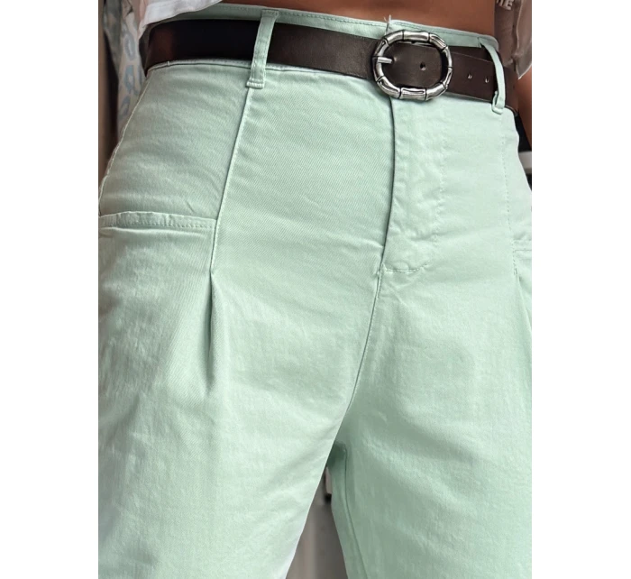Dámské mint chinos kalhoty CHINOSKA FashionStreet UY2555 Dámské mint chinos kalhoty CHINOSKA FashionStreet UY2555
