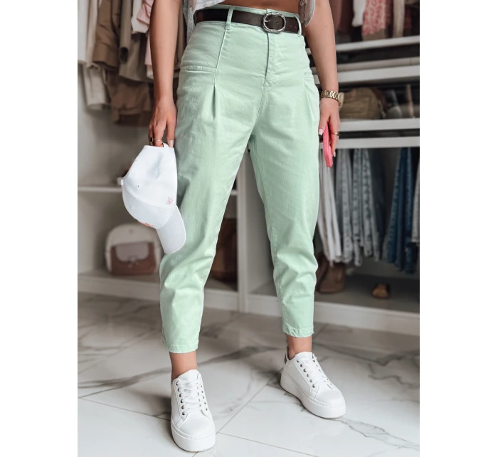 Dámské mint chinos kalhoty CHINOSKA FashionStreet UY2555 Dámské mint chinos kalhoty CHINOSKA FashionStreet UY2555
