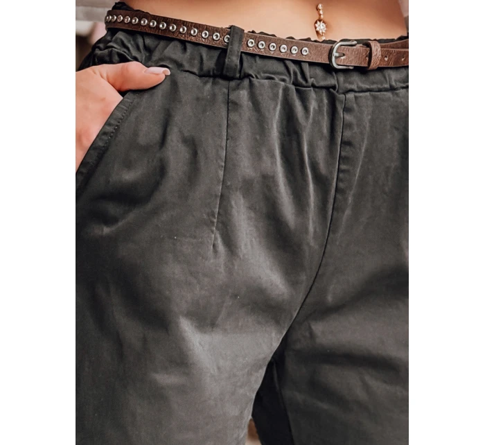 Dámské kalhoty chinos s páskem RELCIX černé FashionStreet UY2584 Dámské kalhoty chinos s páskem RELCIX černé FashionStreet UY2584