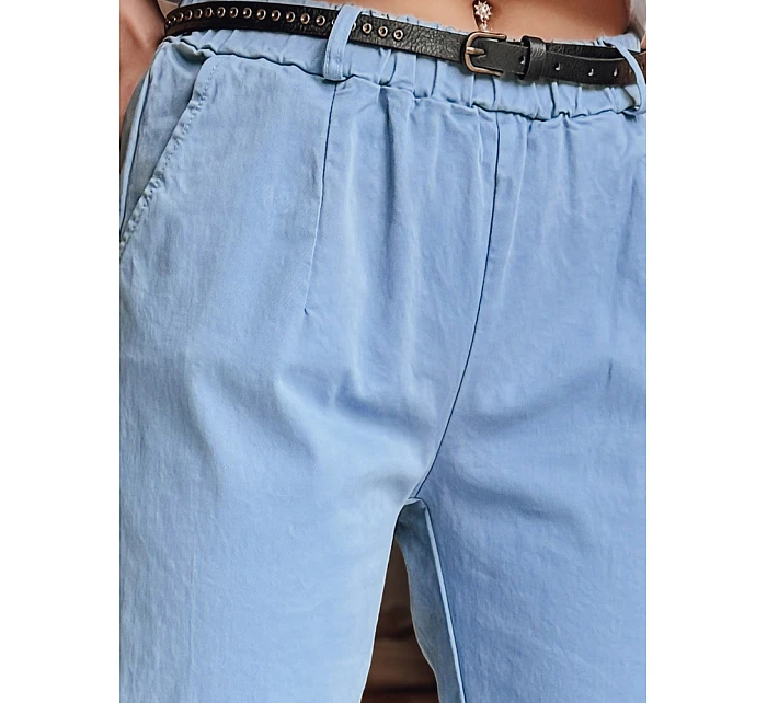 Dámské kalhoty chinos s páskem modré Dstreet model 21986512 - FashionStreet Dámské kalhoty chinos s páskem modré Dstreet model 21986512 - FashionStreet