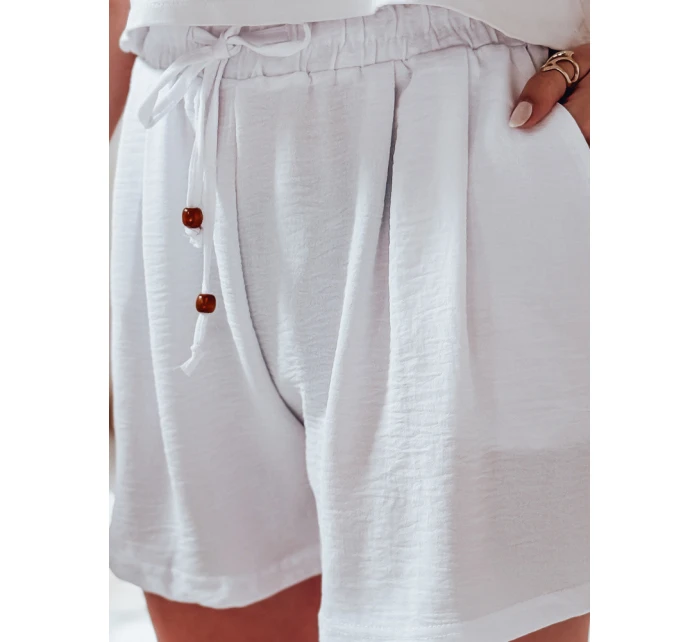 Dámské látkové šortky SUMMER TRIP white FashionStreet SY0438 Dámské látkové šortky SUMMER TRIP white FashionStreet SY0438