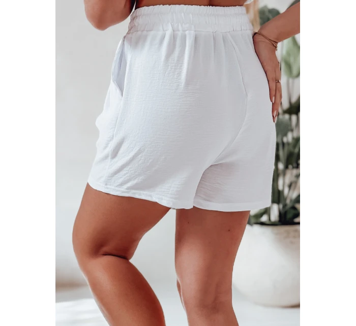 Dámské látkové šortky SUMMER TRIP white FashionStreet SY0438 Dámské látkové šortky SUMMER TRIP white FashionStreet SY0438