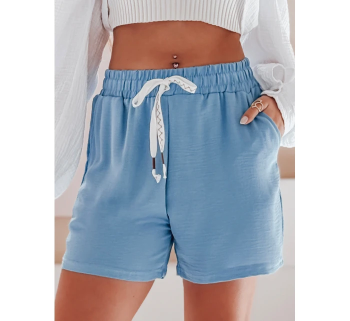 Dámské šortky NOT TOMORROW modré Dstreet SY0446 Dámské šortky NOT TOMORROW modré Dstreet SY0446