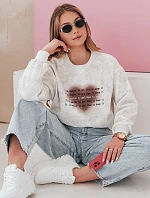 Dámská oversize mikina se srdcem DESSER šedá FashionStreet BY1466