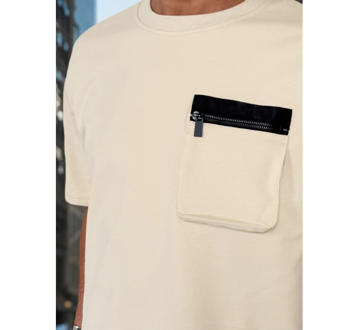 Pánská khaki tepláková souprava Dstreet AX0809 Pánská khaki tepláková souprava Dstreet AX0809