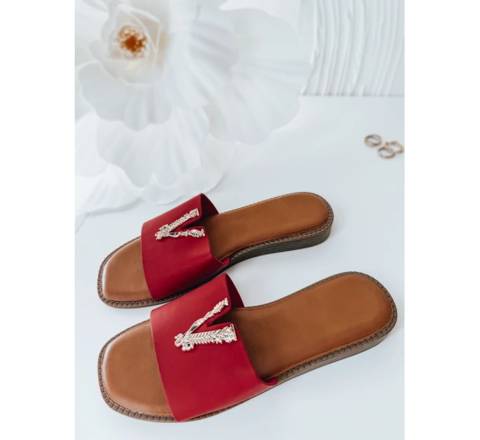 Dámské žabky SOLVINA red Dstreet ZY0960 Dámské žabky SOLVINA red Dstreet ZY0960