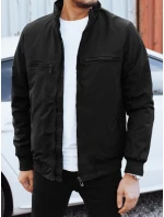 Pánská přechodná bunda černá Dstreet TX5033 Pánská přechodná bunda černá Dstreet TX5033