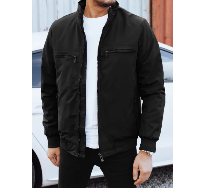 Pánská přechodná bunda černá Dstreet TX5033 Pánská přechodná bunda černá Dstreet TX5033