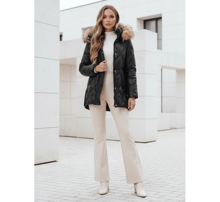 Dámská zimní bunda LUMORE prošívaná s kapucí černá Dstreet TY5015 Dámská zimní bunda LUMORE prošívaná s kapucí černá Dstreet TY5015